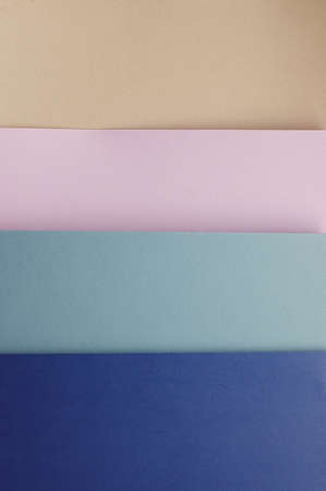 Colorful paper background on top view