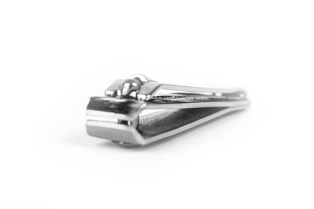nail clippers lie on a white background isolateの写真素材