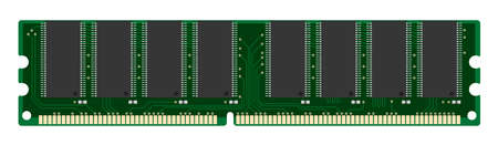 random access memory isolated on whiteのイラスト素材