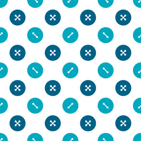 Vector seamless pattern with buttonsのイラスト素材