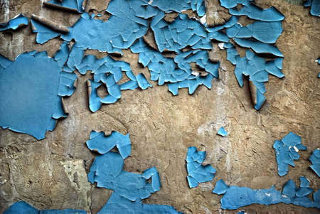 texture of the old stucco wall with cracks の写真素材