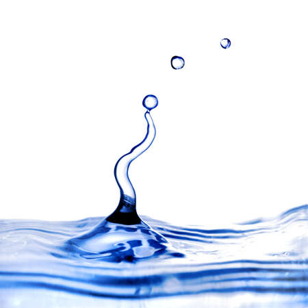 water splash isolated on whiteの写真素材