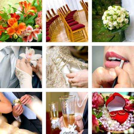 color wedding photosの写真素材