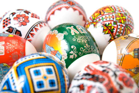 close-up easter eggs