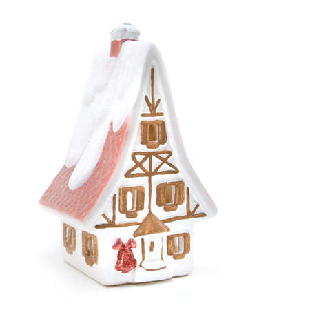 christmas bow isolated on whiteの写真素材