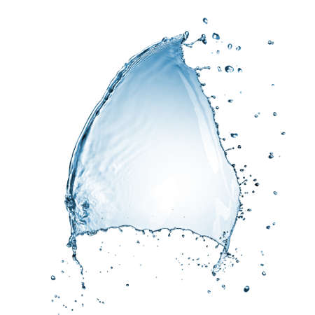 water splash isolated on white background