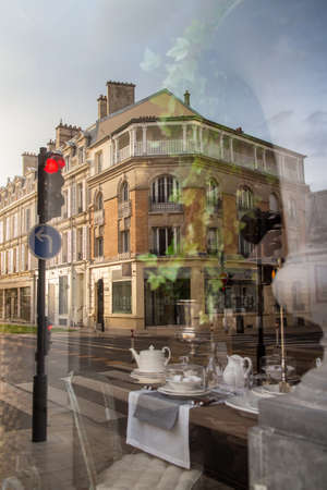 Buildings in Reims, a city in the Champagne-Ardenne region of France.