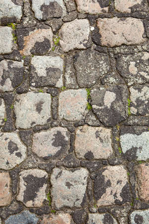 close up old stone paving textureの写真素材