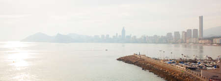 view from the city of Benidorm, Costa Blanca,の写真素材