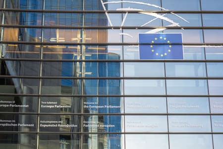 European Parliament in Brusselの写真素材