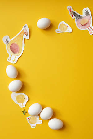 frame of eggsの写真素材