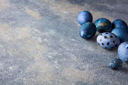 many easter eggsの写真素材