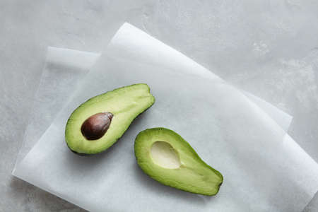 Fresh Avocado slicedの写真素材