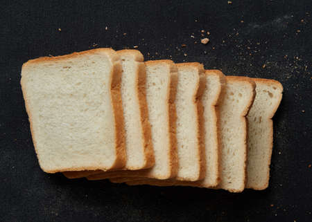 Slices of brown breadの写真素材
