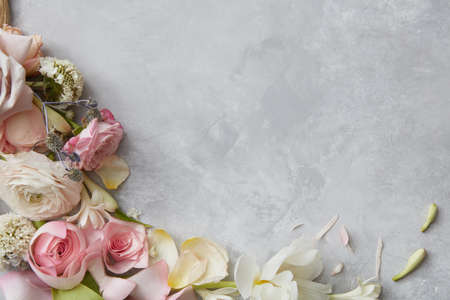 Frame of flowersの写真素材