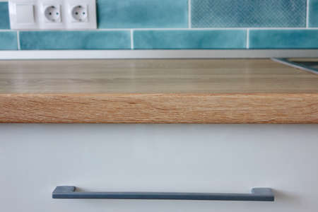 Part of white kitchen furnitureの写真素材