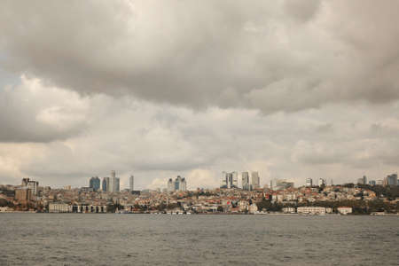 panoramic view of the city Istanbulの写真素材