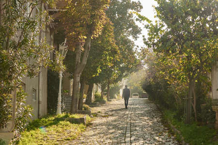 Old Istanbul street on a sunny dayの写真素材