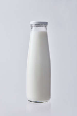 white bottle on white backgroundの写真素材