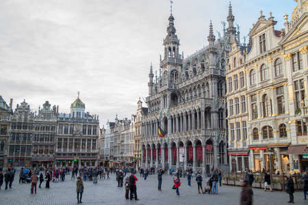 The Grand Place in Brusselsのeditorial素材