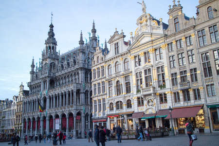 Buildings on the Brussels grand place.のeditorial素材