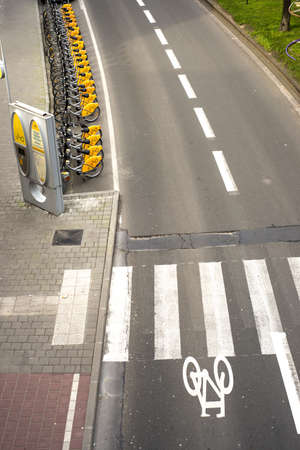 City Bike docking stationのeditorial素材