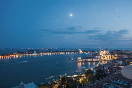 Beautiful sunset in Veniceの写真素材