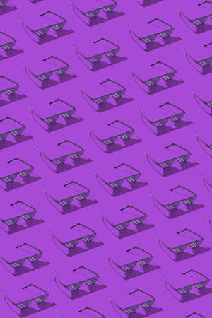 Art pixel glasses lens pattern with shadows.の写真素材