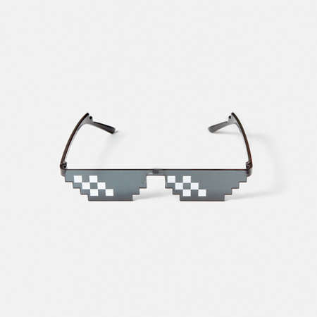 Art pixel glasses for protection from harmful rays.の写真素材