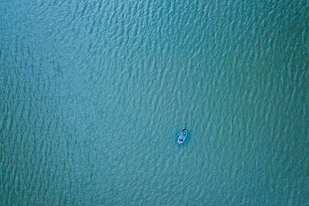 Aerial view from drone above sea.の写真素材