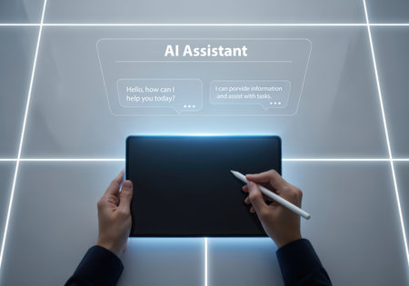 Holographic Tablet with AI Displayの素材