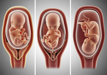 Fetal development illustrationの素材