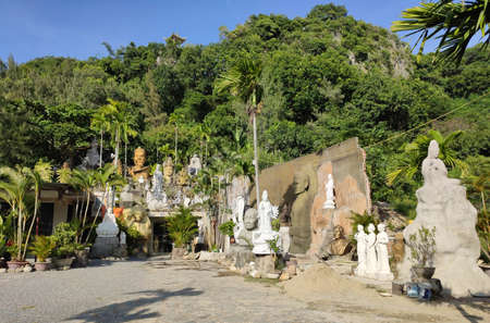 DA NANG, VIETNAM - 22 NOVEMBER: Marble mountains scenic view near Da Nang city.のeditorial素材