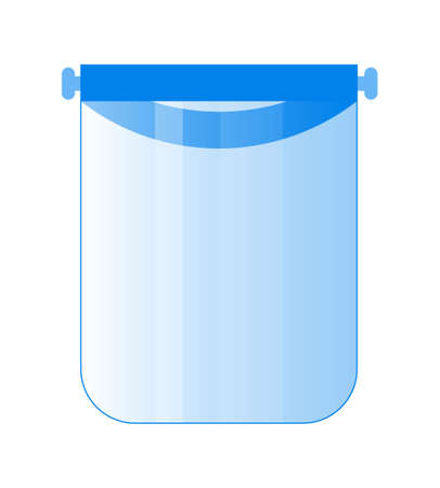 Medical face shield or mask vector icon. Protection equipment against coronavirus, flu, cold. Virus prevention for front-line workers.のイラスト素材