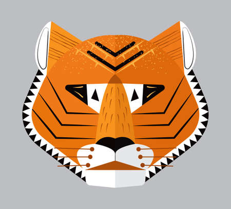 Happy Chinese Tiger New Year 2022 banner vector. Asian year of the tiger. Christmas background poster illustrationのイラスト素材