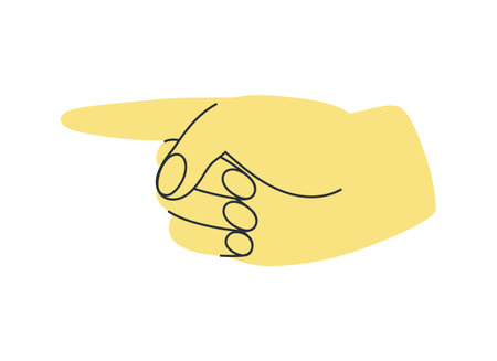 Colorful hands holding paper. Different gestures sign vector. Thumb up, poiner finger.のイラスト素材