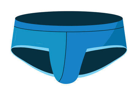 Men underwear design vector in flat style. Boy underpants. Doodle male slimming or swimming underwear clothes.のイラスト素材
