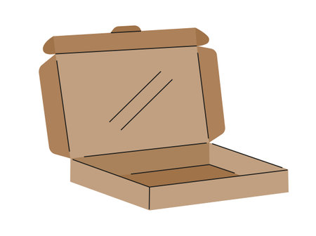 Food takeaway carton package vector. Lunch boxes. Cardboard cups, recyclable paper boxes. Delivery empty packages for pizza, icecream, fries. Take away carton packs.のイラスト素材