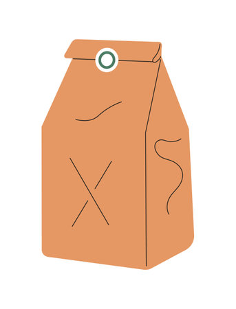 Food takeaway carton package vector. Lunch boxes. Cardboard cups, recyclable paper boxes. Delivery empty packages for pizza, icecream, fries. Take away carton packs.のイラスト素材
