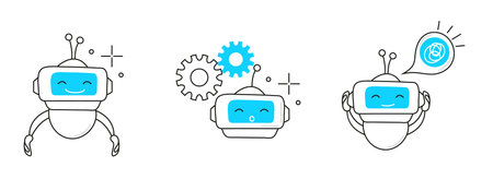 collection also includes an AI processor chip symbolizing advanced AI systems. These icons are ideal...