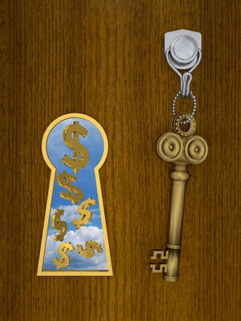 Golden Key to Open Your Successの写真素材