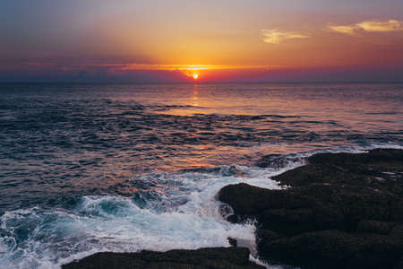 Sunset and seaの写真素材