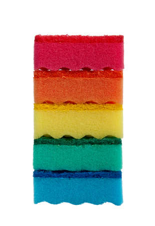 Kitchen sponges. Objects group isolated on white background