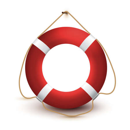 Lifebuoy. Vector illustration. Isolated on a white backgroundのイラスト素材