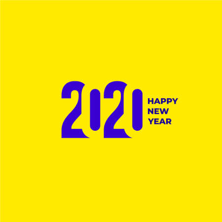 2020 text design . Collection of Happy New Year and Happy Holidays.