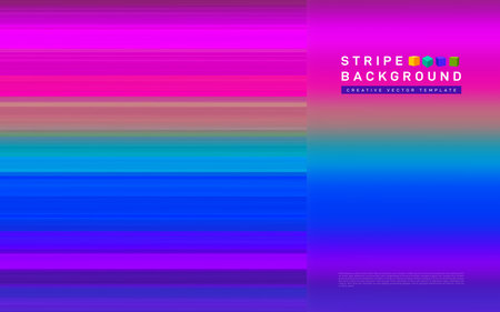 Gradient stripe background. minimal web banner. Colorful geometric frosted glass background. fluid shape composition. vector illustration. Template greeting card, banner, poster.のイラスト素材