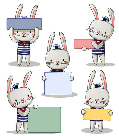 cute bunny vectorのイラスト素材