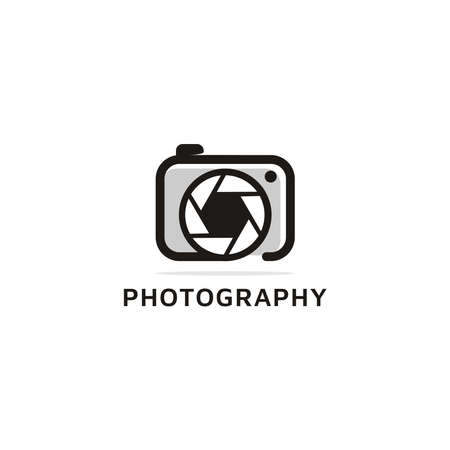 Camera design for photography logo vector image stockのイラスト素材