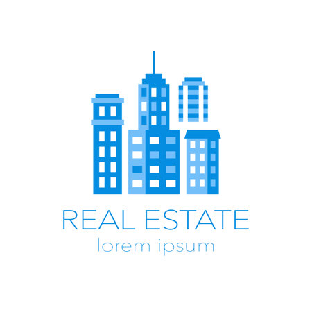 Real Estate Logoのイラスト素材