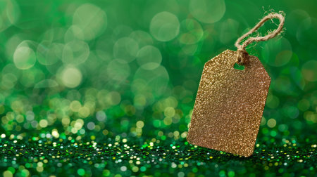 Shopping sale tag for Saint Patrick's day discount promotion.の素材